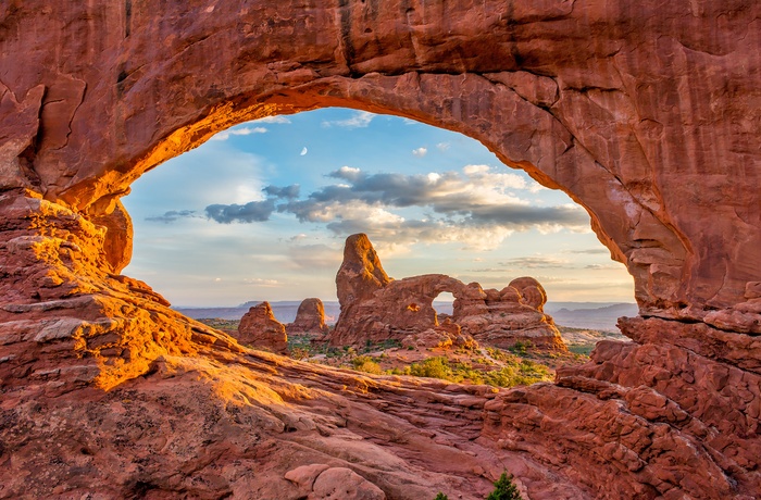 Udsigt i Arches National Park i Utah, USA