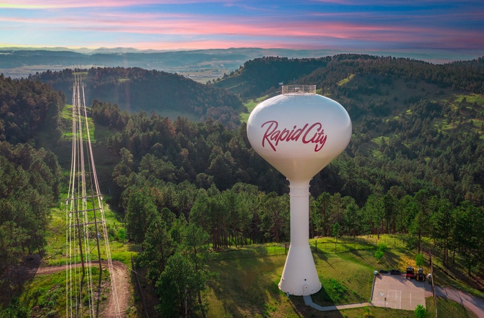 Vandtårn nær Rapid City - South Dakota