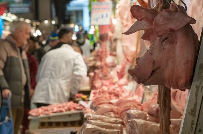 Varvakios markedet i Athen - Grækenland