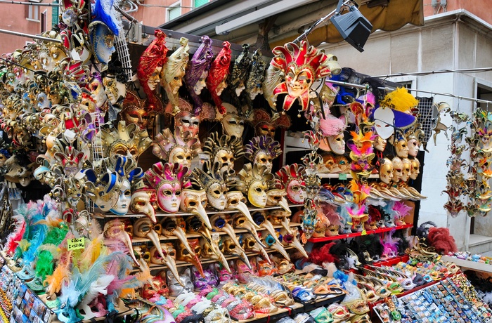 Masker på et marked i Venedig