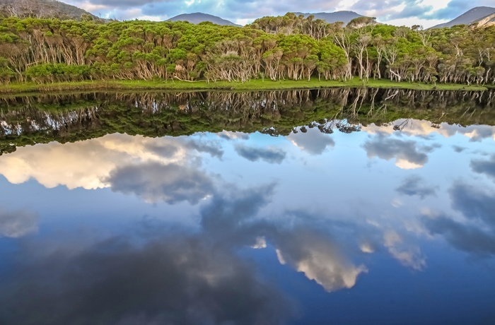 Tidal River i The Promontory Nationalpark i Victoria, Australien