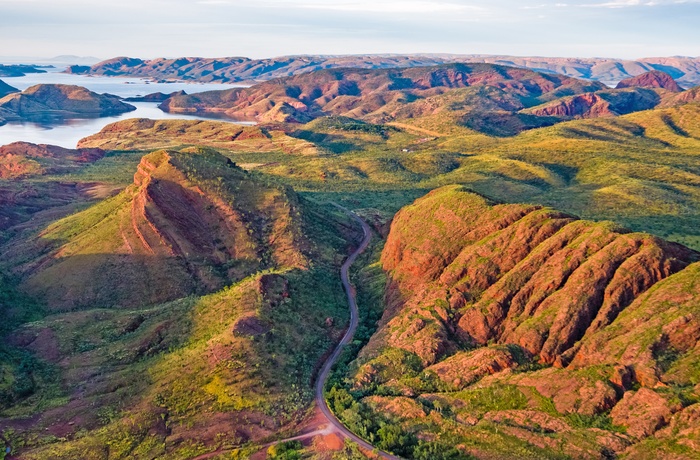 Vej mod Lake Argyle i Western Australia