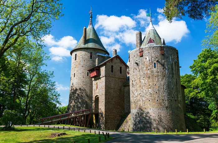 Wales - Castell Coch ser uindtageligt ud 