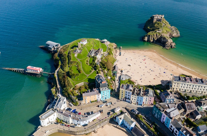 Wales - Tenby med den smukke Castle Beach