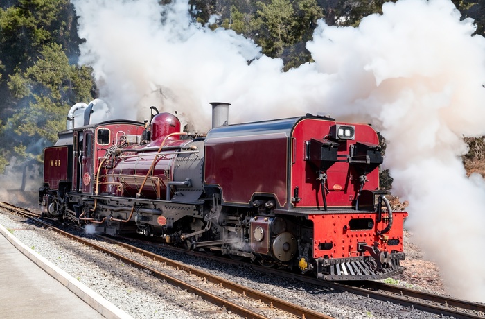 Wales - damplokomotiv fra Welsh Highland Railway 