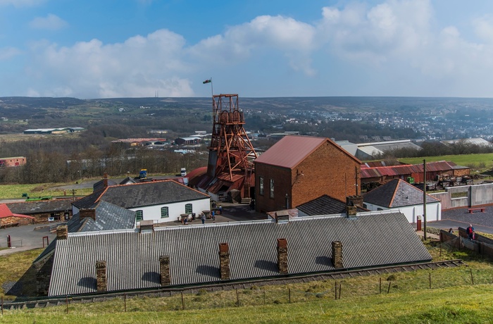 Wales, Blaenavon - udsigt over landskabet ved Big Pit 