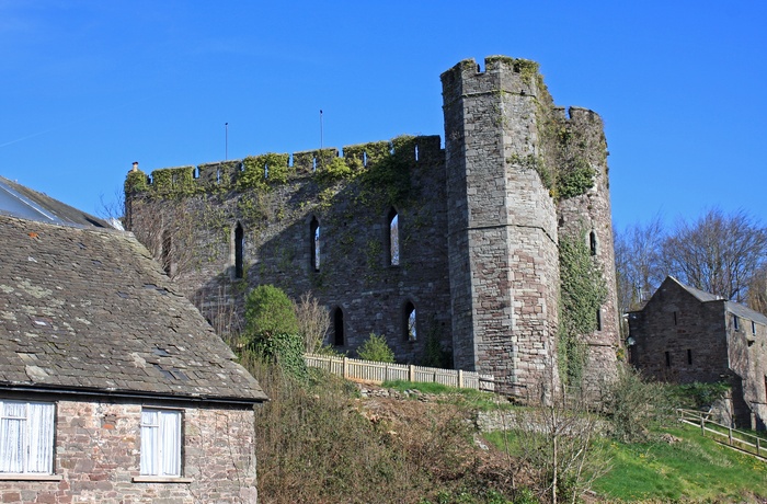 Wales, Brecon - ruinerne af Brecon Castle