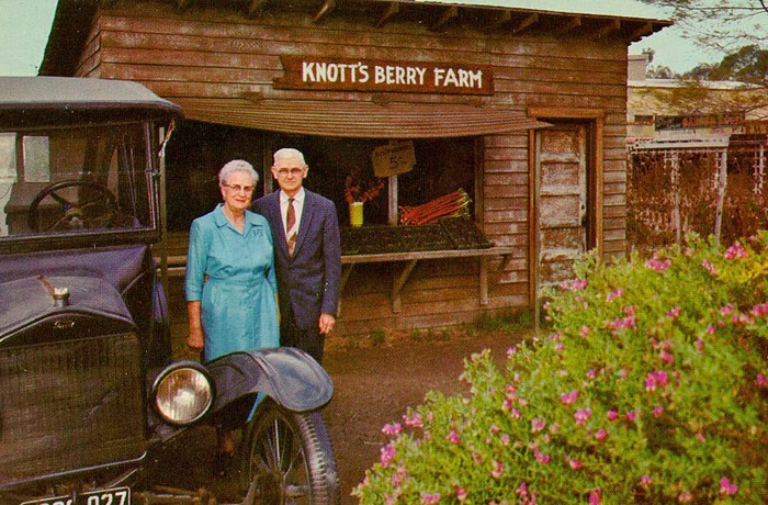 Walter og Cordelia Knott der startede Knott's Berry Farm, Los Angeles