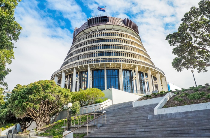 The Beehive, Parlamentet i Wellington, New Zealand