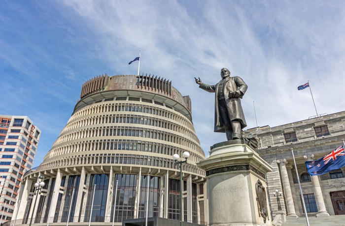 The Beehive, Parlamentet i Wellington, New Zealand