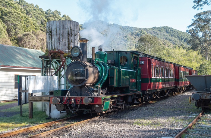 West Coast Wilderness Railway mellem Queenstown og Strahan - Tasmanien