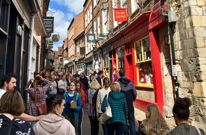 The Shambles med Harry Potter butikker i York - England