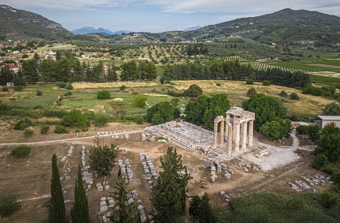 Zeus-templet i Nemea på Peloponnes - Grækenland