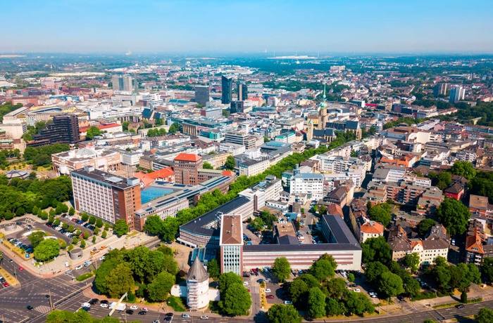 Luftfoto af Dortmund centrum