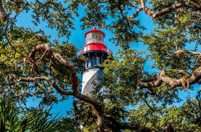 St. Augustine Fyrtårn i Florida, USA - legendarisk fyrtårn