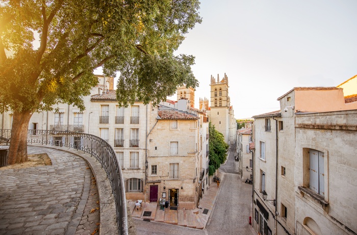 Den gamle bydel i Montpellier, Frankrig