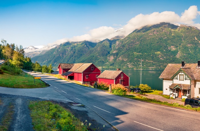 Hardangervejen i Norge