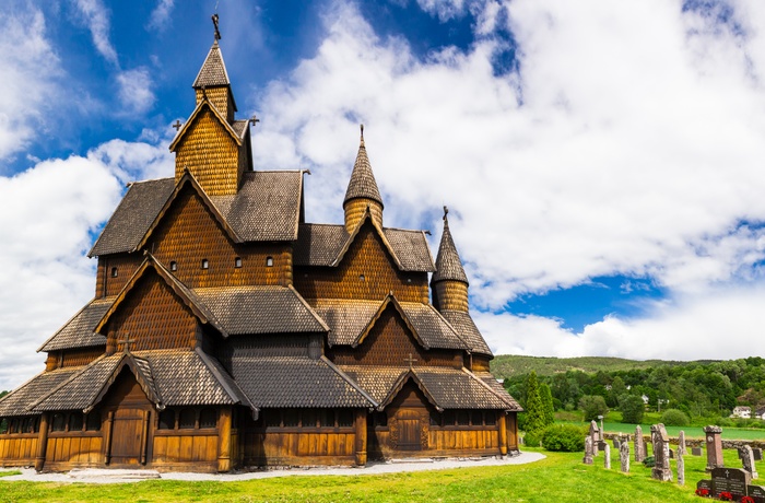 Heddal Stavkirke ved Notodden i Telemark i Norge