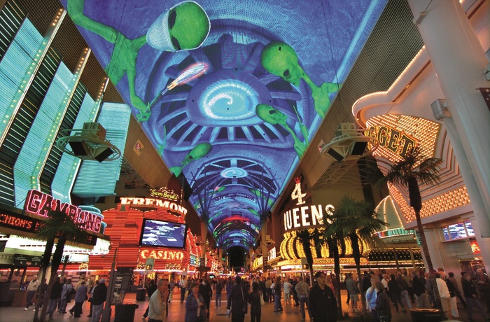 Fremont street i "det gamle" Las Vegas