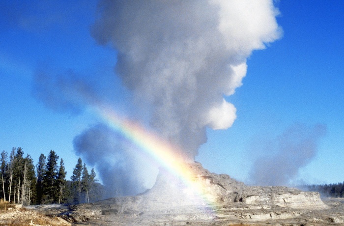 Geyseren Old Faithful i Yellowstone Nationalpark