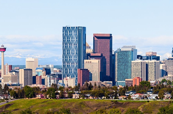 Calgary skyline og Tower, Canada