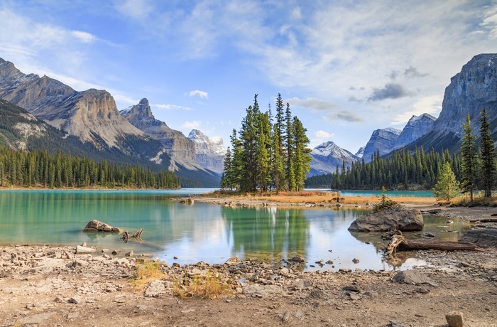 Maligne Lake i Jasper Nationalpark Maligne Lake i Jasper Nationalpark
