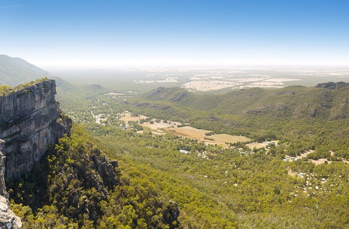 Imponerende Grampians Halls Gap i Victoria, Australien