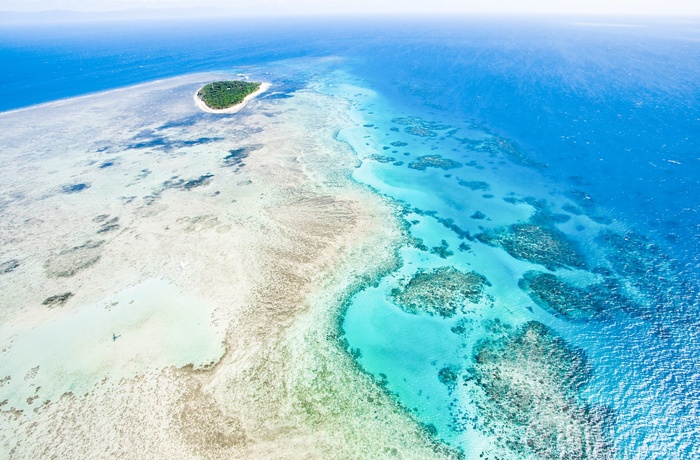 Great Barrier Reef set fra en helikopter - Queensland