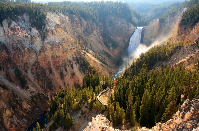 Vandfald i Yellowstone Nationalpark