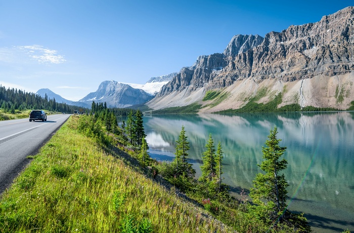 Bow Lake - smuk sø i Banff National Park i Canada