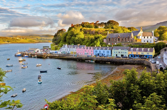 Portree på Isle of Skye i Skotland