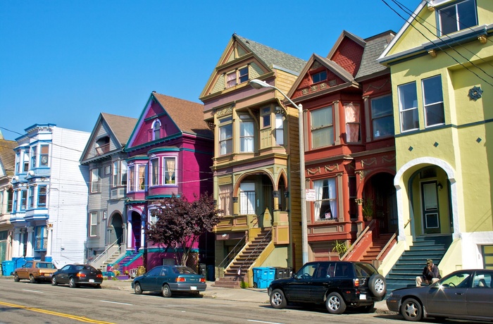 Victorianske hjem i San Francisco