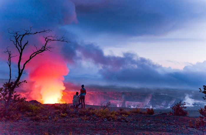 Aktiv vulkan i Hawaii Big Volcanoes National Park - USA