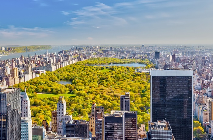 Oversigt over Central Park på Manhattan i New York