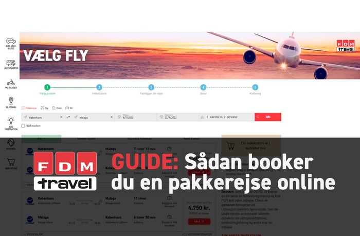 Video - sådan booker du selv en pakkerejse online på fdm-travel.dk