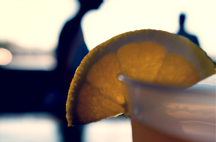Blue Moon øl med appelsin, Denver