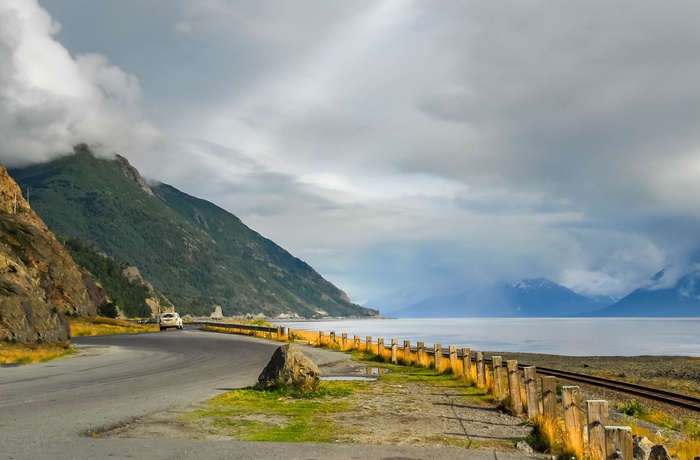 Kør via Seward Highway langs Turnagain Arm og oplev tidevandet, Alaska