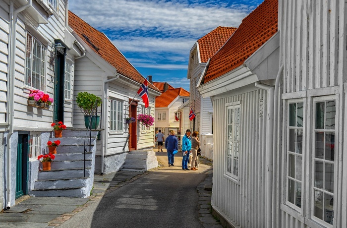 Skudeneshavn i Norge - hyggelig gade