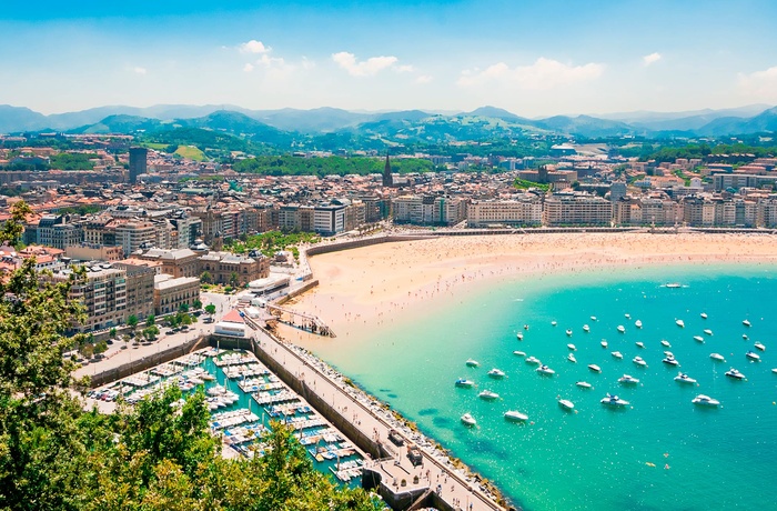 San Sebastian i Baskerlandet i det nordlige Spanien - lidt af en perle