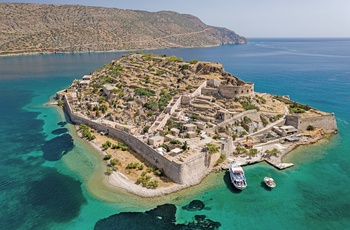 Øen Spinalonga nær Elounda på Kreta