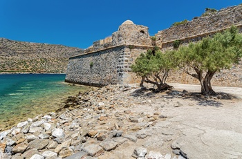 Øen Spinalonga nær Elounda på kreta - Grækenland