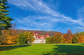 Eggenberg Slot i Graz om efteråret, Østrig