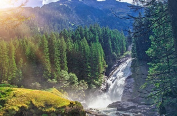 Krimmler vandfaldene i Hohe Tauern National Park, Østrig