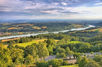 Floden Donau set fra Maria Taferl i Østrig