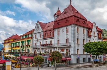 Torvet i byen Mariazell, Østrig