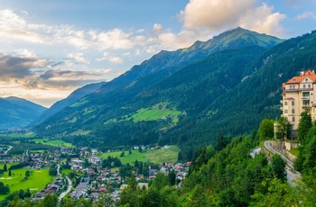 Udsigt til Gastein dalen i Salzburgerland, Østrig