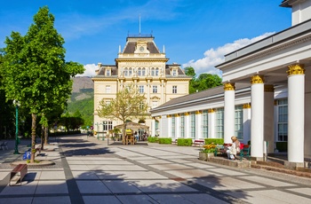 Posthus midt i Bad Ischl, Salzkammergut i Østrig