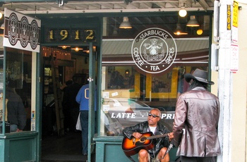 Starbucks i Seattle, Washington State i USA