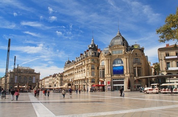 Smuk plads i Montpellier