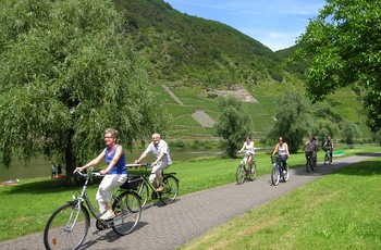 Cykler langs Mosel ©Tourist-Information Ferienland Cochem